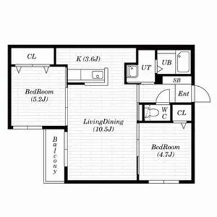 Principal南郷【4階】の間取り