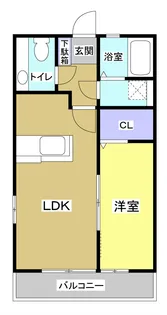 ドエル志都呂B【1階】の間取り