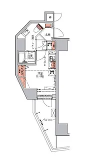 ハーモニーレジデンス三田【10階】の間取り