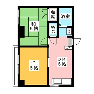 朋會マンション【3階】の間取り