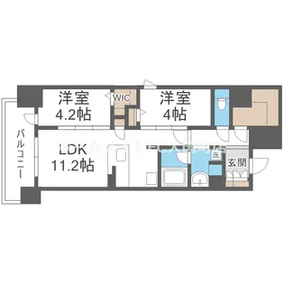 セイワパレス本町東【10階】の間取り