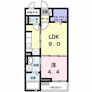 メゾンドカノン【2階】の間取り