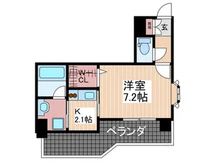 ルービンス十日市【2階】の間取り