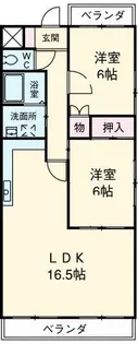 スプリングハイツ3【1階】の間取り