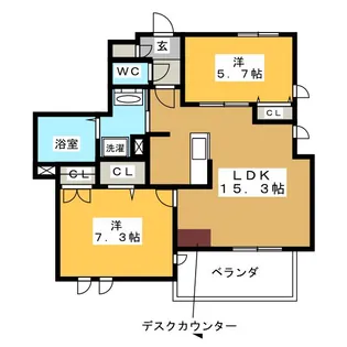 Sun Bonheur【1階】の間取り