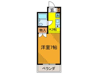 カ-ザ北嶋【1階】の間取り
