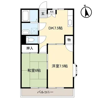 ヴィバン・エイティ【2階】の間取り