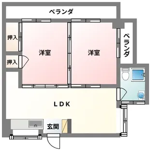 三上マンション【4階】の間取り