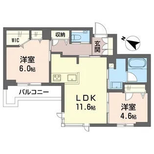 ロゼ アーブル【1階】の間取り