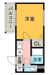 博多ブライトンハウス【3階】の間取り