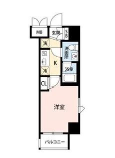 マイナビSTAY早稲田鶴巻町SOUTH【6階】の間取り