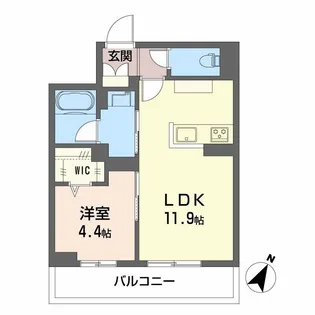 Ecrage Takasu【2階】の間取り