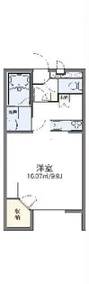 レオパレスアルペンローゼ【2階】の間取り