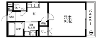 ミューズショコラ【3階】の間取り