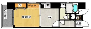 アイセレブ天神東【10階】の間取り