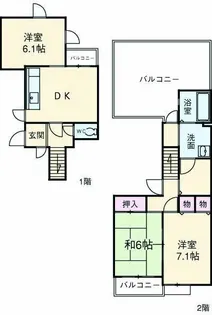 カルム桜新町パティオの間取り