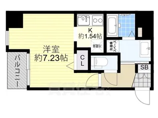ダイドーメゾン大阪本町EAST【9階】の間取り