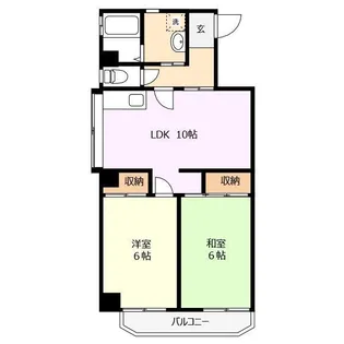 サンクチュアリ裏館【4階】の間取り