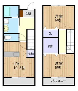 R’Residence黒崎南【1階】の間取り