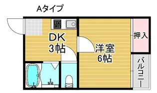 ウィステリア墨江【2階】の間取り