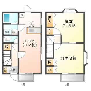 サニーヒル伊藤II【1階】の間取り