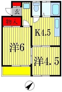 グリーンコーポ・M【1階】の間取り