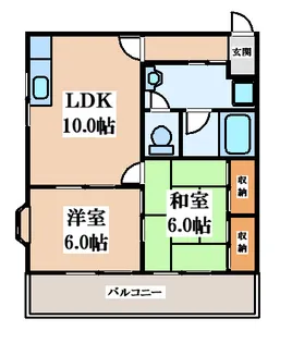 ビートル山本北E棟【2階】の間取り