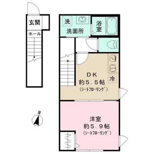 アイランド ヴィレッジ八千代【2階】の間取り