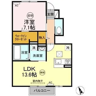 GRACE I【1階】の間取り