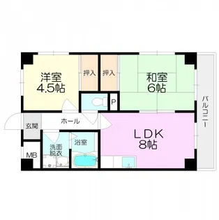 ラフォーレ塚口【2階】の間取り