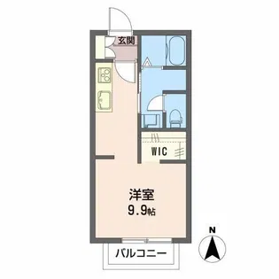 ディアス巾下【1階】の間取り
