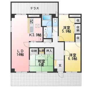 MY・HOUSE【1階】の間取り