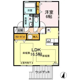 コンフォートベルテ A【1階】の間取り
