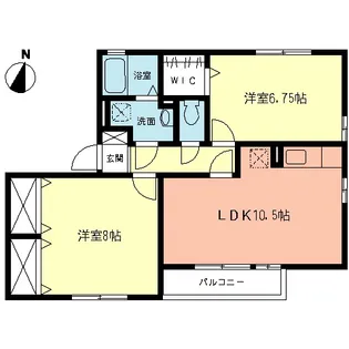 ペイサージュ【2階】の間取り