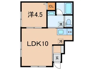 フルールハイム播磨町【1階】の間取り