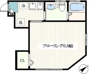 サンアプト松庵【1階】の間取り