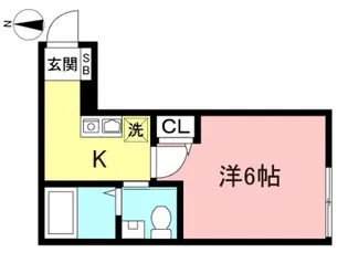 WILL BEE HOME 元住吉【1階】の間取り