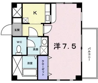 ベルク山中B【1階】の間取り