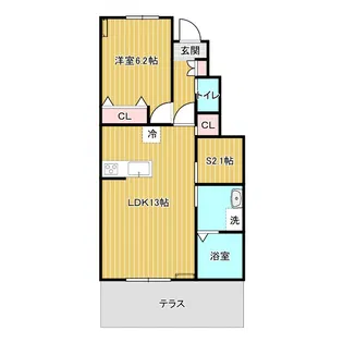 ルクシアクオーレ【1階】の間取り