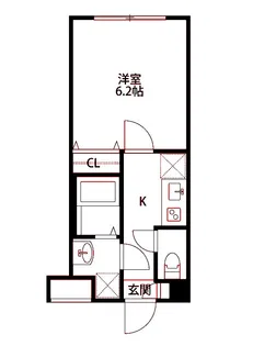 TRYM武蔵小杉【3階】の間取り