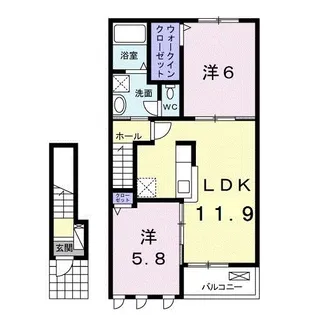 ラプレIII【2階】の間取り
