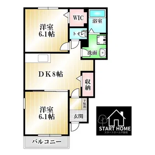 サンシーブルC【1階】の間取り