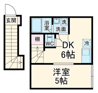 DAYS勝田台南【1階】の間取り