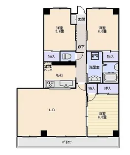 東伝ビル【3階】の間取り