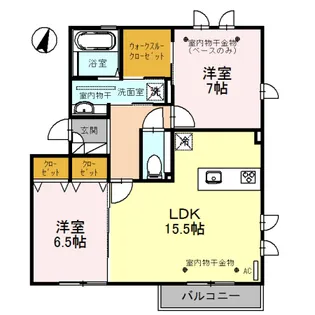 グロワール 301号室【3階】の間取り