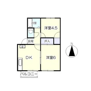 星ハイツ【2階】の間取り