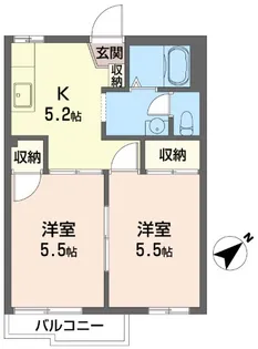 パークサイド ムトー【2階】の間取り