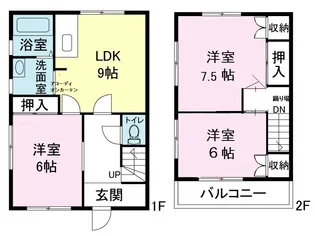 広島県東広島市西条町御薗宇【一戸建】の間取り