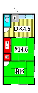 桜荘【2階】の間取り