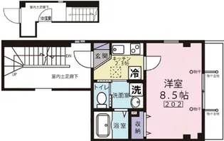 ブリエ国立【2階】の間取り